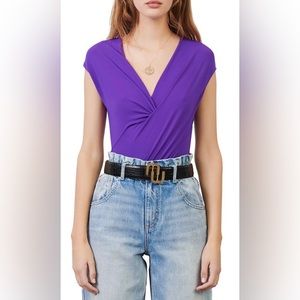 Maje - Violet Purple Bodysuit